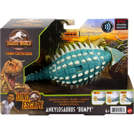 Ankylosaurus Bumpy, Jurassic World Camp Cretaceous, Mattel