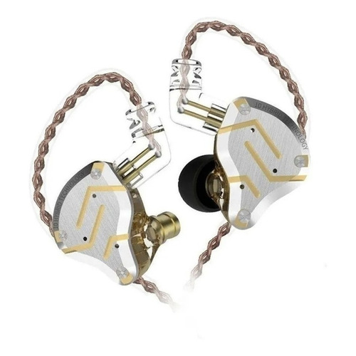 Audífonos in-ear gamer KZ ZS10 Pro with mic glare gold