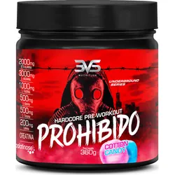 Pré Treino Prohibido 360g - Sabor: Cotton Candy - Fórmula Exclusiva Com Creatina, Beta Alanina, Taurina, Cafeína, Arginina, L-tirosina, Palatinose E L-alanina no Mercado Livre com oferta e cupom de desconto