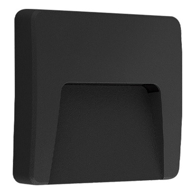 Aplique De Pared Led Pc Iluminacion Unidireccional Negro 