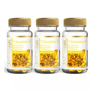 Juveternal Cápsulas Faciales Vitamina E Paquete 3 Pzas 90c/u