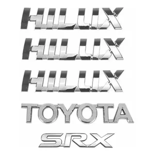 Emblema Hilux  (3) + Toyota (1) + Srx (1) 2016 Acima