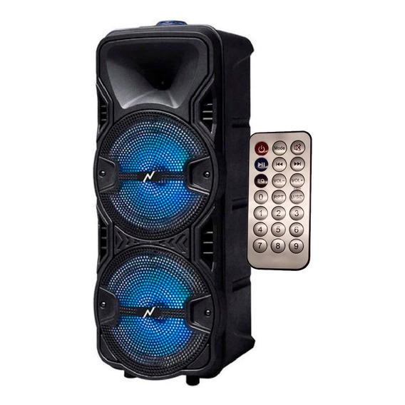 Parlante Noga One Light NGL-430BT portátil con bluetooth  negro 220V