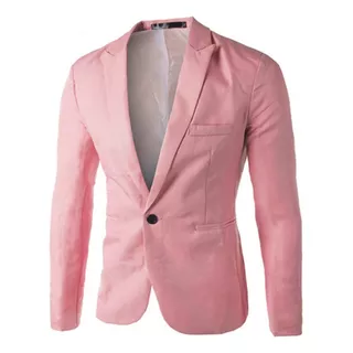 Blazer Masculino Elegante Con Detalle En Pecho 