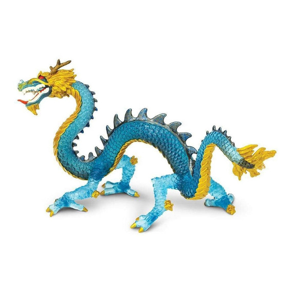 Safari Juguete Dragon Azul Cristal Niños Didactico Infantil