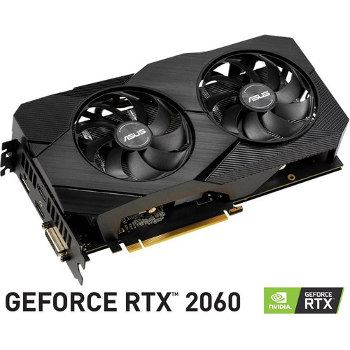 Tarjeta de video Nvidia Asus  Dual GeForce RTX 20 Series RTX 2060 DUAL-RTX2060-O6G-EVO OC Edition 6GB