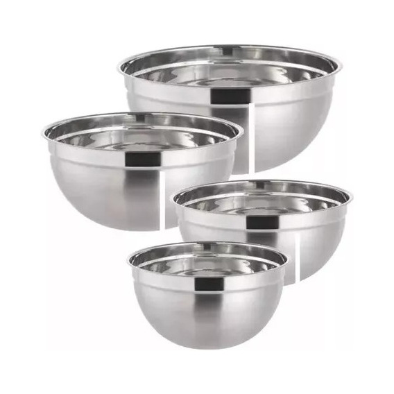 Pack 4 Bowls Repostería Cocina Ensaladas 20-24-28-32 Cm