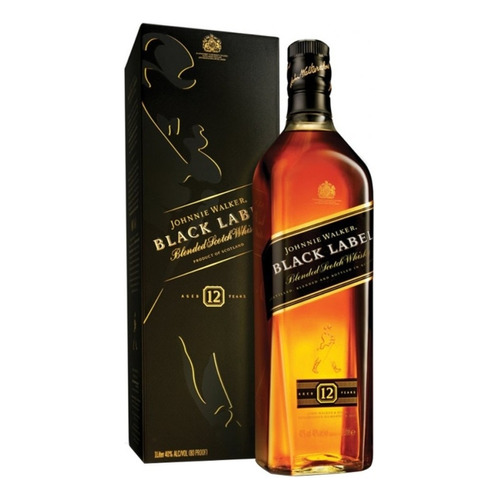 Johnnie Walker whisky 12 años Black Label 750ml