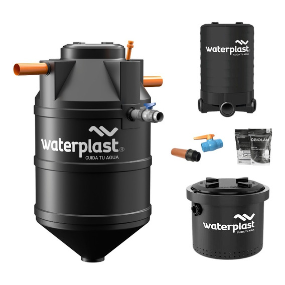 Biodigestor Auto Waterplast 1100l + Camara Lodos+ Inspeccion