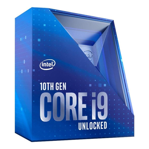 Procesador gamer Intel Core i9-10900K BX8070110900K  de 10 núcleos y  5.3GHz de frecuencia con gráfica integrada