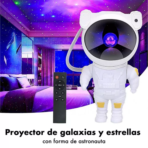 Astronauta Proyector Galaxia Estrellas Lampara Luz 230022f Color de la  estructura Blanco
