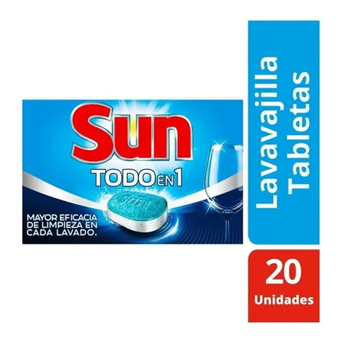 Detergente En Pastillas Jabón Lavavajillas Lavaplato Sun X60