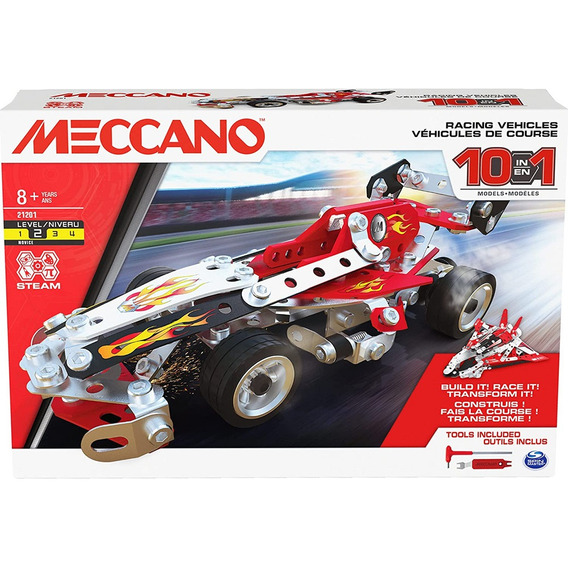 Kit De Juguetes De Construcción 10 En 1 De Meccano Racing Co