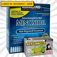 Minoxidil 5% Solución Tópica 6 Meses + Jabón Bergamota 125gr