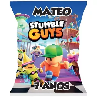 35 Bolsitas Golosineras Personalizadas Stumble Guys