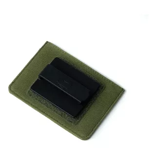 Carteira Invictus Spy Militar Tática + Clip Velado : Verde O Cor Verde Oliva Desenho Do Tecido Liso