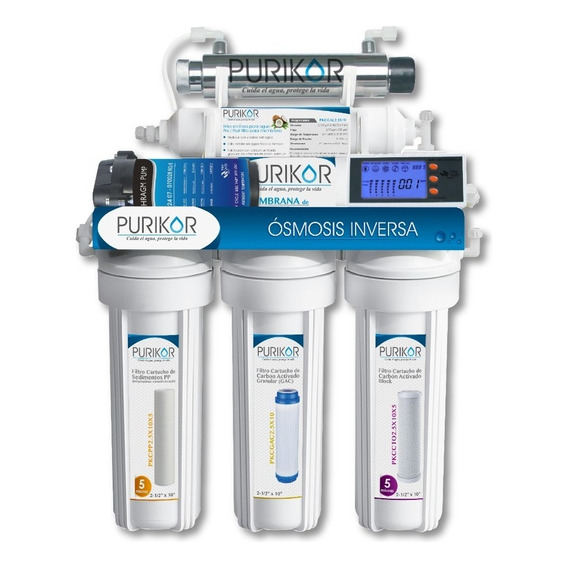 Purificador de agua Purikor PKRO100-6UVPM blanco - 115V