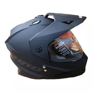 Casco Doble Propostio Hro Mx330 Negro Mate Moteros