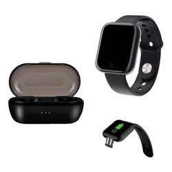 Fone Via Bluetooth + Relógio Compatível iPhone Samsung E LG no Mercado Livre com oferta e cupom de desconto