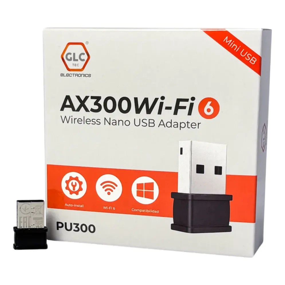 ADAPTADOR GLC WIFI6 PU300 AX300 NANO USB