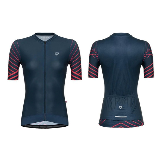 Jersey Ciclismo M/c Mujer Gw Pro Entrance Azul Rojo