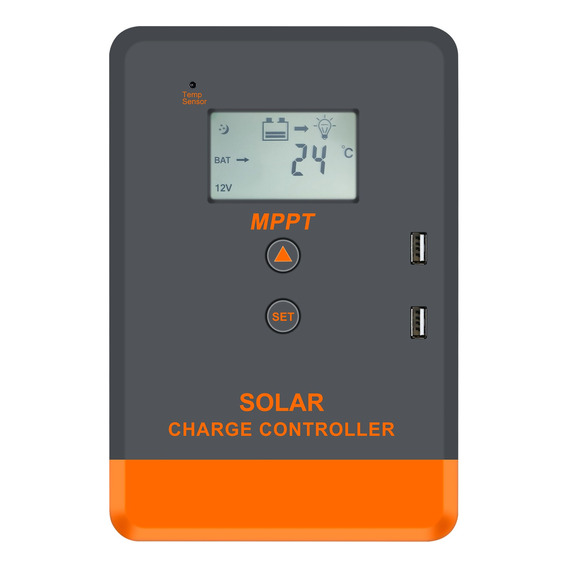 Powmr 30a Mppt Controlador De Carga Solar 12/24vdc 60voc