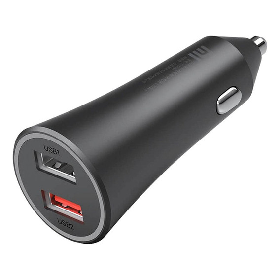 Cargador Auto Xiaomi Mi Dual-port Car Charger 37w Color Negro