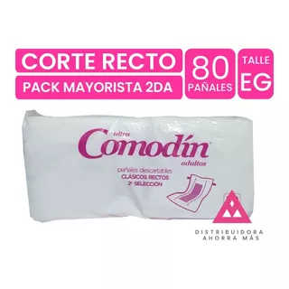 Pack Comodín Recto Xg X 80 Un. 2da Selección