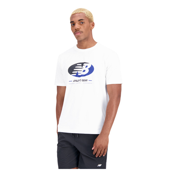 Remera New Balance De Hombre - Mt31517wt