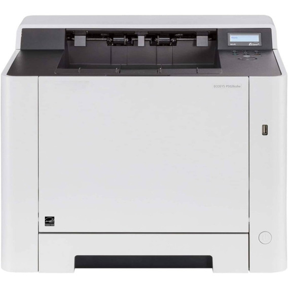 Impresora a color simple función Kyocera Ecosys P5026Cdw con wifi blanca y negra 120V