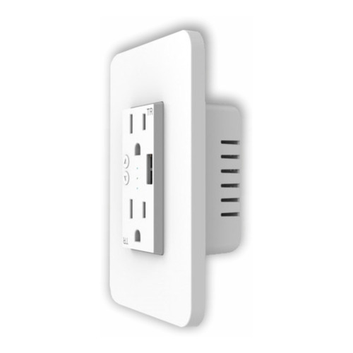 Tomacorriente De Pared Con Usb Smart Wifi Nexxt Nhe-w100 Color Blanco