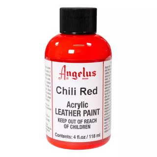 Pintura Acrílica Angelus 4 Oz ( 1 Pieza ) Color Chili Red