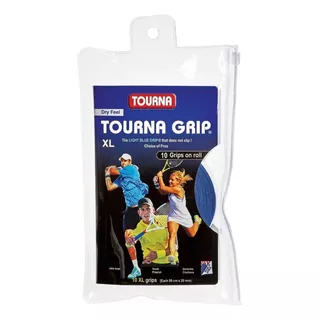 Kit De 10 Peças Overgrip Xl Tourna Grip Blue