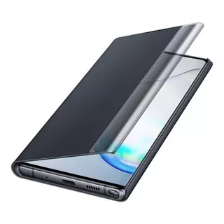 Capa Flip S-view Para Galaxy Note 10+ Preta