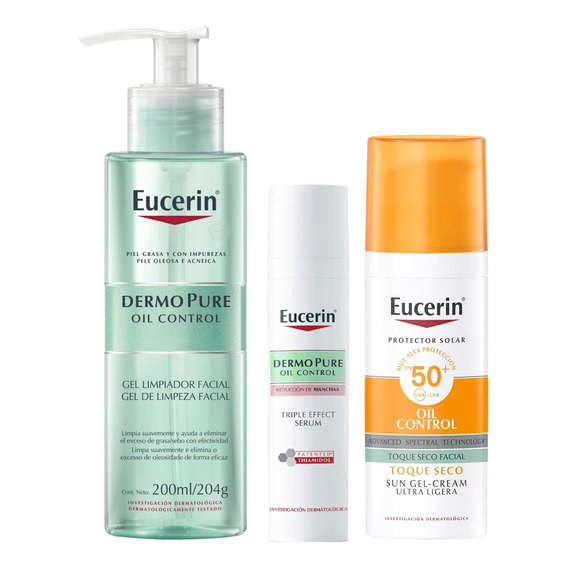 Rutina Eucerin Piel Grasa + Manchas Acné