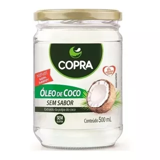 Óleo De Coco Extra Virgem 500ml Sem Sabor Sem Cheiro - Copra