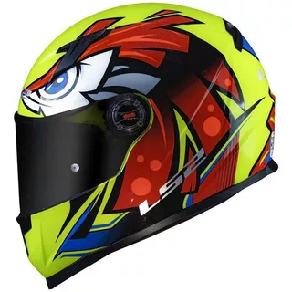 Capacete Ls2 Ff358 Tribal Amarelo Vermelho Cor Amarelo/vermelho Tamanho Do Capacete 56