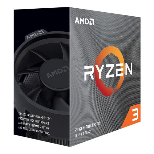 Procesador gamer AMD Ryzen 3 3100 100-100000284BOX  de 4 núcleos y  3.9GHz de frecuencia