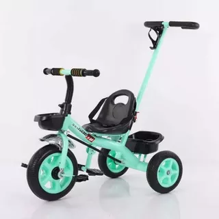 Coche Triciclo Infantil 4 En 1 Verde Color Verde Claro