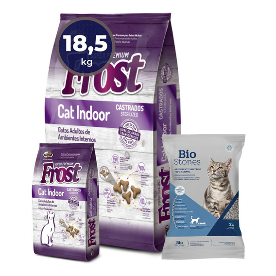 Alimento Gato Frost Cat Indoor 15kg +2kg+ Regalos