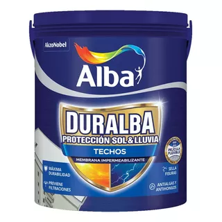 Duralba Techos Membrana Líquida Blanco 20 Kg Alba - New Life