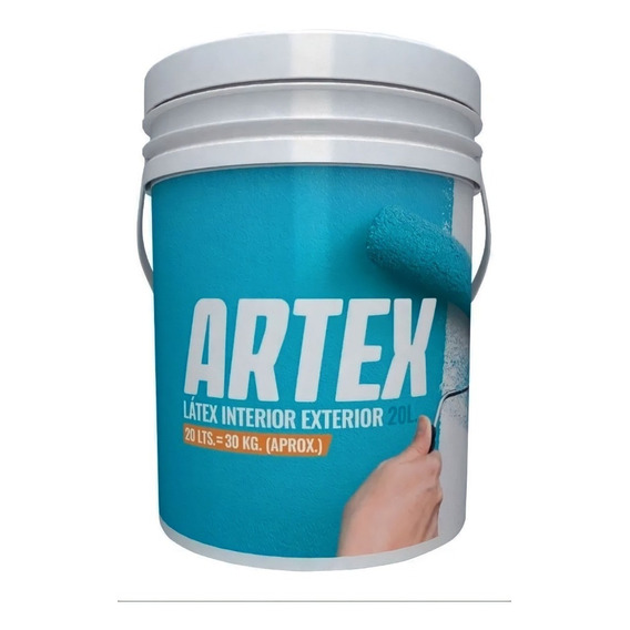 Polacrin Artex Interior/Exterior Pintura acabado mate color blanco 20l