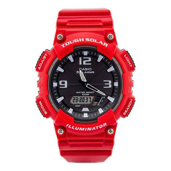 Reloj Para Hombre Casio Aq-s810wc-4av Rojo