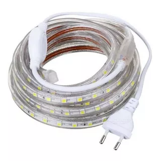 Fita Led Ligação 110v Direto Branco Quente Kit 2 Mt Comple Cor Da Luz Branco-quente Tensão De Operação 12v Voltagem 110v