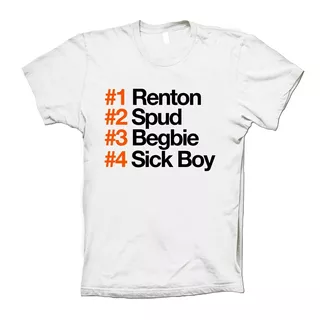 Trainspotting T2 Playera Renton Spud Begbie Sick Boy