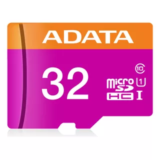 Tarjeta De Memoria Adata Ausdh32guicl10-ra1  Premier Con Adaptador Sd 32gb