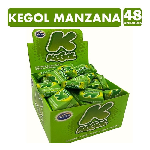 Caramelo Kegol Manzana (caja Con 48 Unidades
