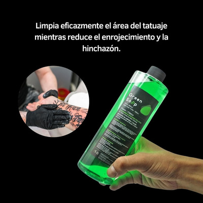 Kit De Insumos Jabón Green Soap 250ml + Piseta 250ml 