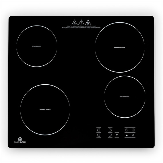 Anafe Vitrocerámico Cuadruple Hornalla Kanji Kjb-eh4gl001