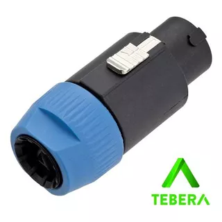 Plug Speakon Macho 8 Vias C/trava Emb 04 Pçs - Tebera